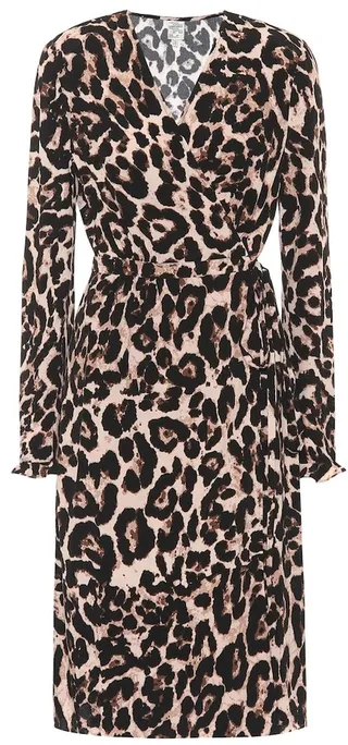 Adelota leopard-print wrap dress