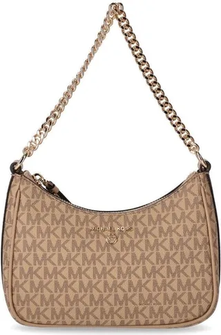 Michael Kors Jet Ste Charm Small Beige Shoulder Bag