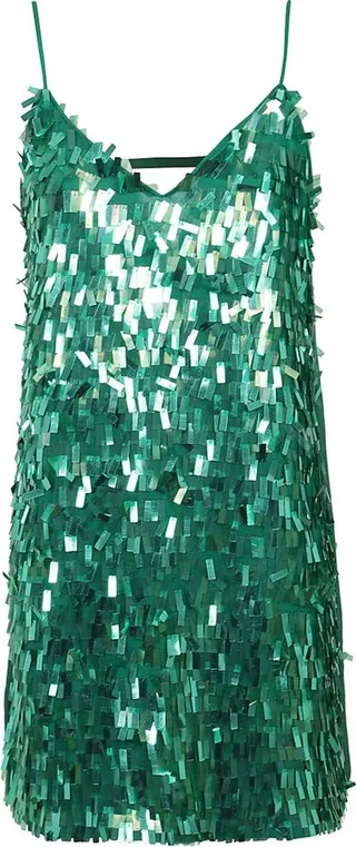 Pinko Cut Out Sequin Embellished Mini Dress
