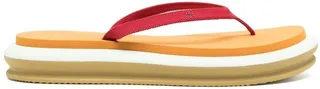 Layered chunky flip flops