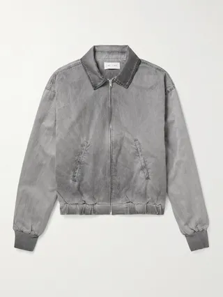 Cotton-Canvas Bomber Jacket