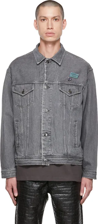 Song for the Mute Gray Worker Denim Jacket