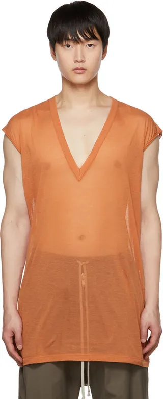 Rick Owens Orange Dylan T-Shirt
