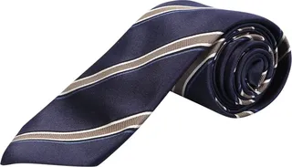 Striped Tie In Blue