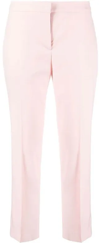 Cropped Slim-Cut Trousers