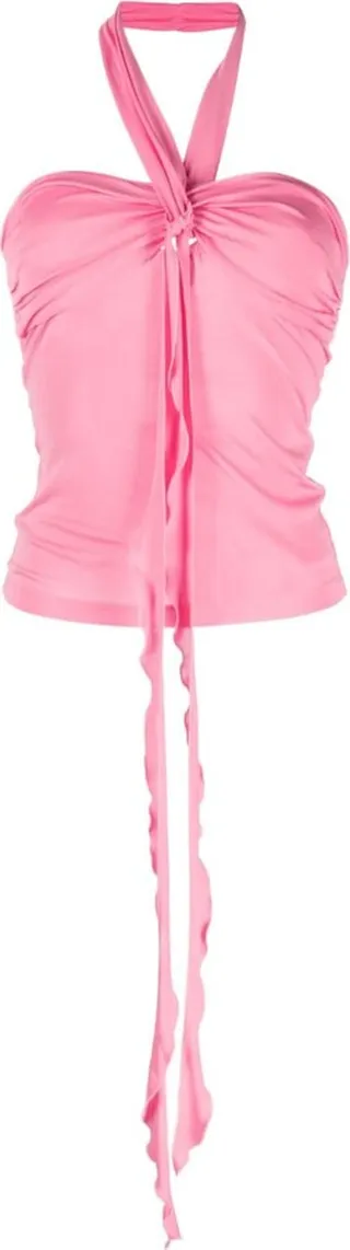 Draped Halterneck Top