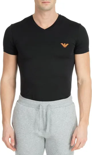 Emporio Armani Logo Detailed Crewneck T-Shirt