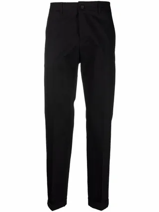 Straight-Leg Tailored Trousers