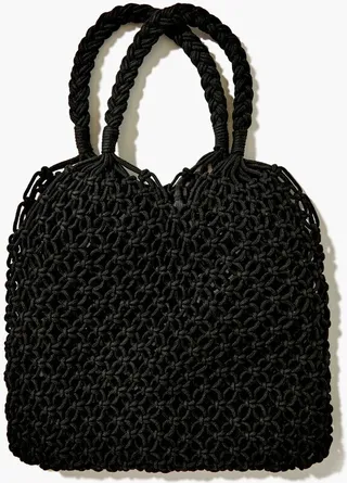 Crochet Knit Tote Bag
