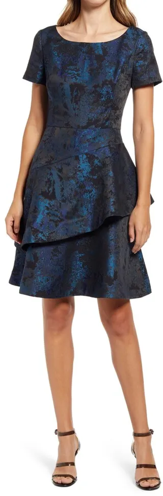 Ruffle Tiered Cocktail Dress