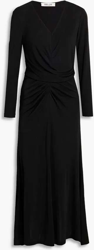 Timmy ruched jersey maxi dress
