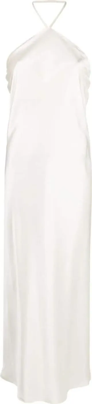 Open-Back Silk Dress
