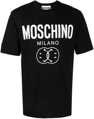 smiley logo-print T-shirt