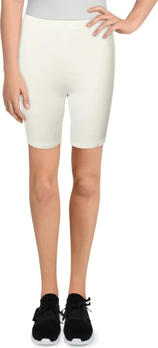 Womens Knit Midi Bike Shorts