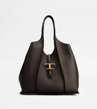 T Timeless Shopping Bag in Leather Medium