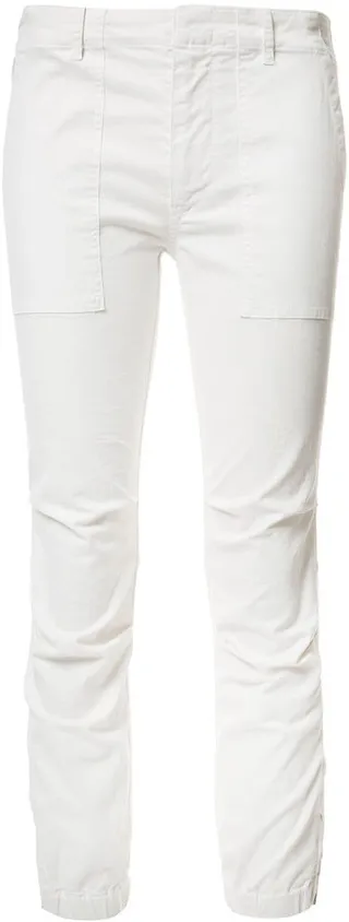 Cropped Military Trousers