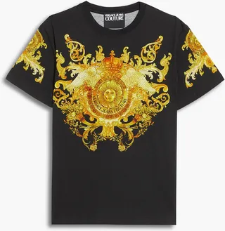 Printed cotton-jersey T-shirt