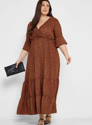 Tiered Detail Fit & Flare Dress