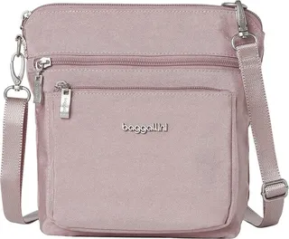 Baggallini Modern Pocket Crossbody (Blush Shimmer) Cross Body Handbags