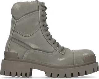 Strike cotton canvas combat boots