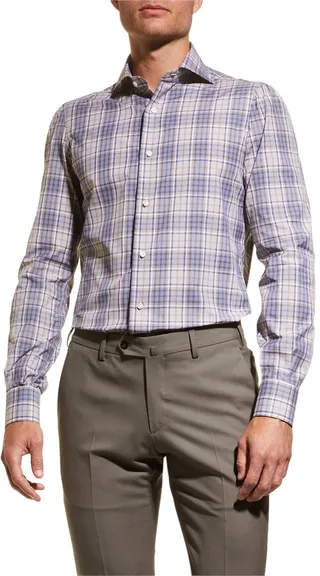 Men's Tartan Dress Shirt