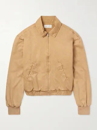 Cotton-Twill Bomber Jacket