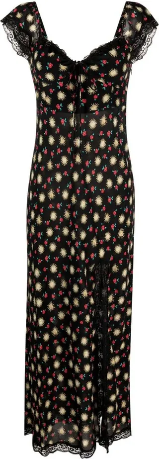 Floral-Print Midi Dress