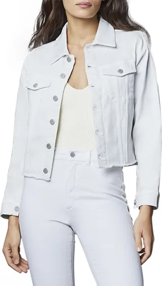 Vika Classic Raw Hem Jean Jacket
