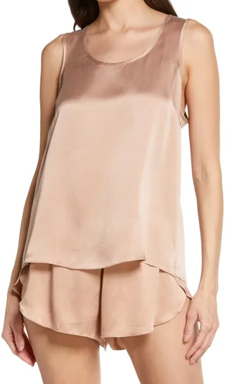 Washable Silk Short Pajamas