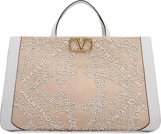 VLogo Signature Embroidered Tote