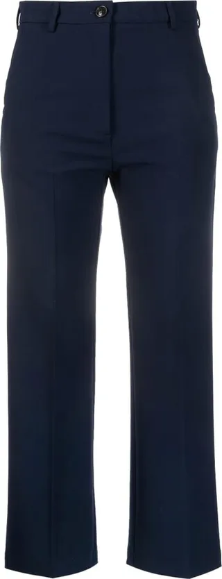 Cropped Wide-Leg Trousers