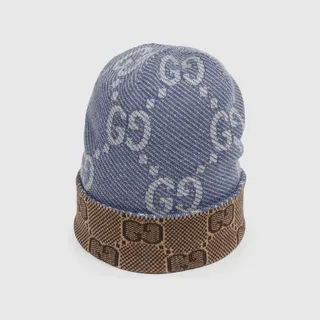 Reversible GG wool hat