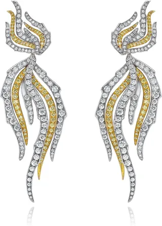 Fire & Ice Diamond Drop Earrings