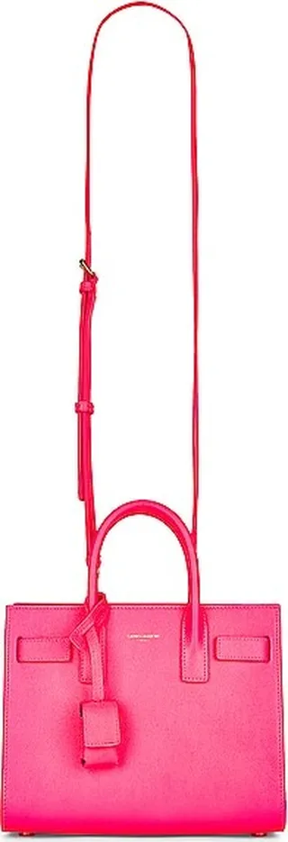 Saint Laurent Nano Sac De Jour Bag in Pink