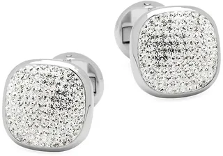 Ox & Bull Trading Co. Stainless Steel & Pave Preciosa Crystal Cufflinks