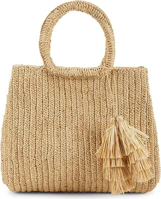 Lauren Raffia Tote