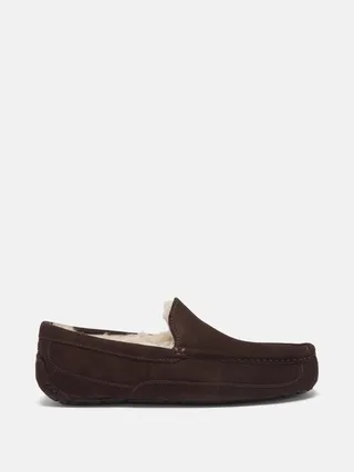 Ascot Suede Shearling Slippers