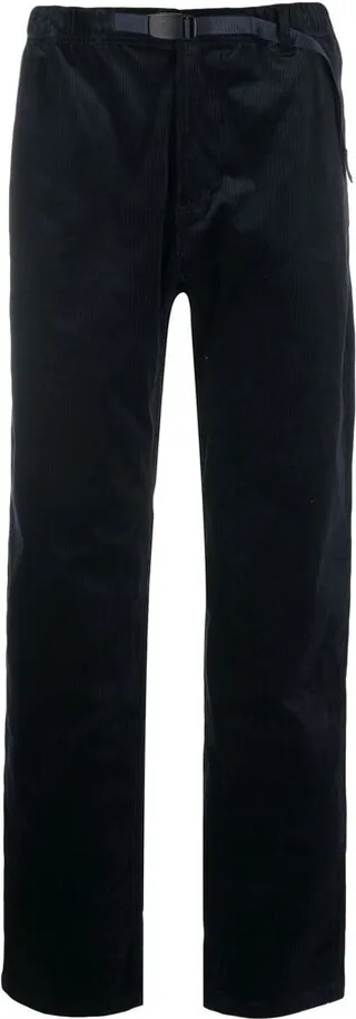 Corduroy Belted Straight-Leg Trousers