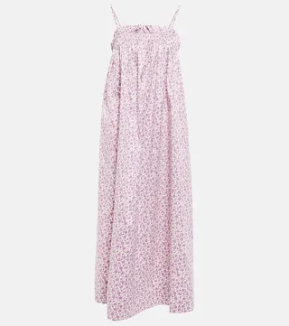 Floral printed midi dress