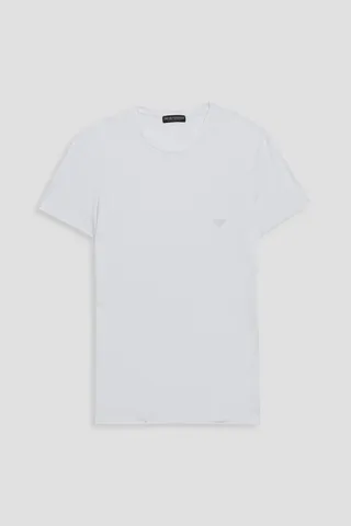 Printed modal-blend jersey T-shirt