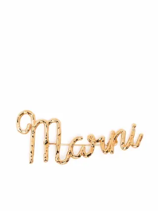 Logo-Plaque Brooch