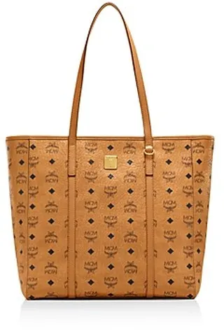 Mcm Medium Aren Top Zip Shopper in Visetos