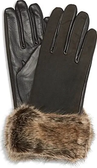 Barbour Ambush Waxed Cotton & Leather Gloves