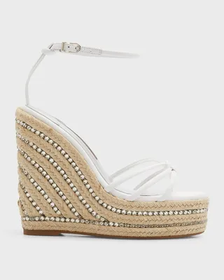 Alina Crystal Wedge Espadrilles