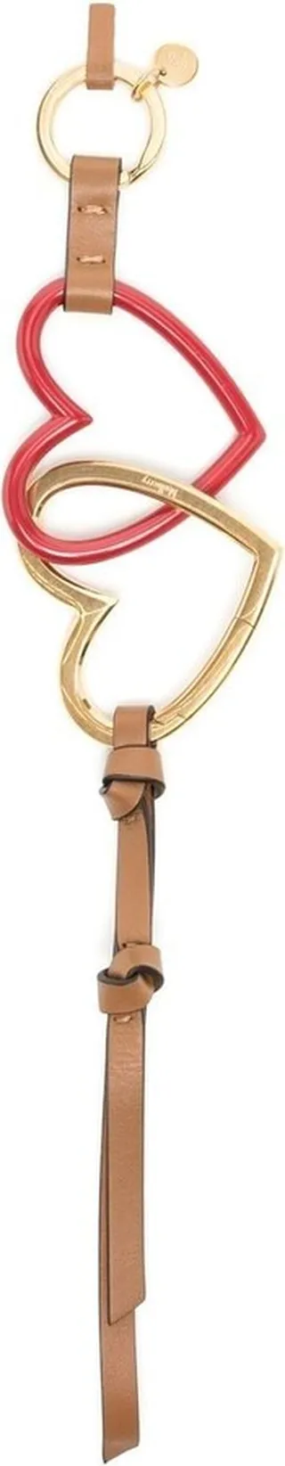 Double-Hear charm keyring