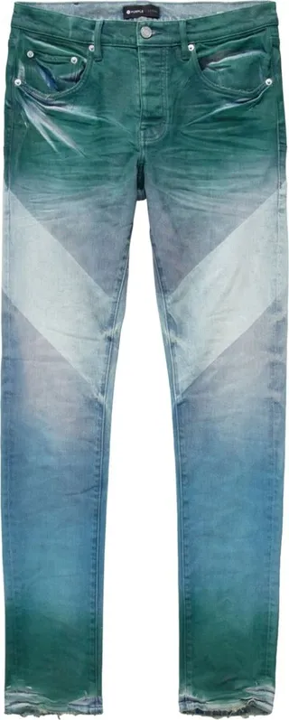 Faded-Effect Low-Rise Jeans
