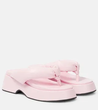 Padded thong sandals