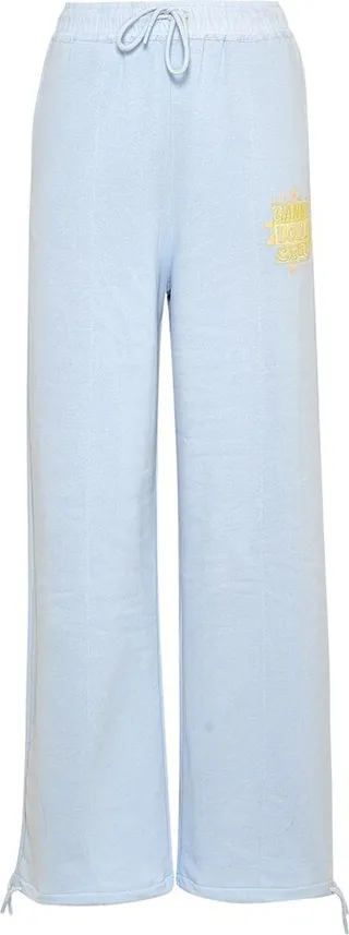 Ganni Logo Embroidered Drawstring Track Pants