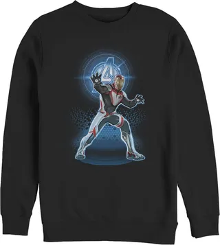Men's Marvel Avengers: Endgame Iron Man Quantum Ready Sweatshirt - Black - Medium