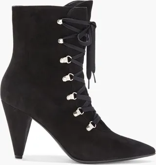Waterloo 85 lace-up suede ankle boots